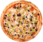 Seafood pizza